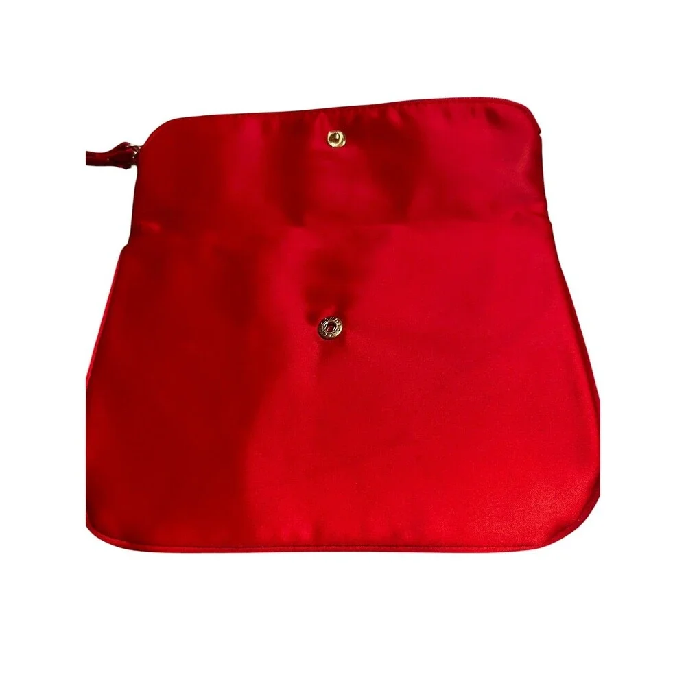 Giorgio Armani Red Make-Up Cosmetic Bag Party Clutch Pouch Red GWP Used